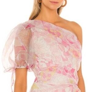 Amanda uprichard floral pink top